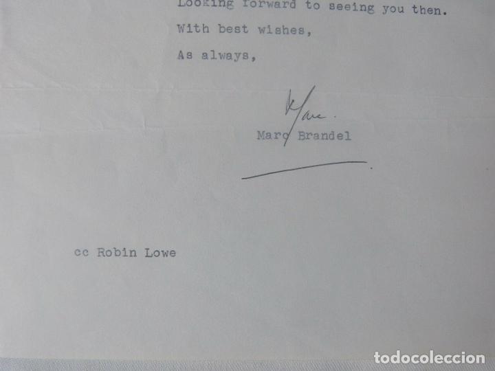 Cine: Marc Brandel letter signed/1968 - Foto 2