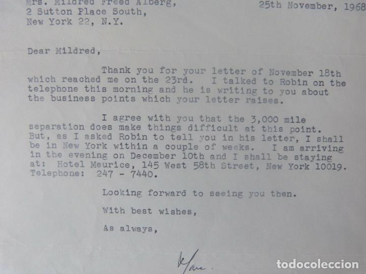 Cine: Marc Brandel letter signed/1968 - Foto 3