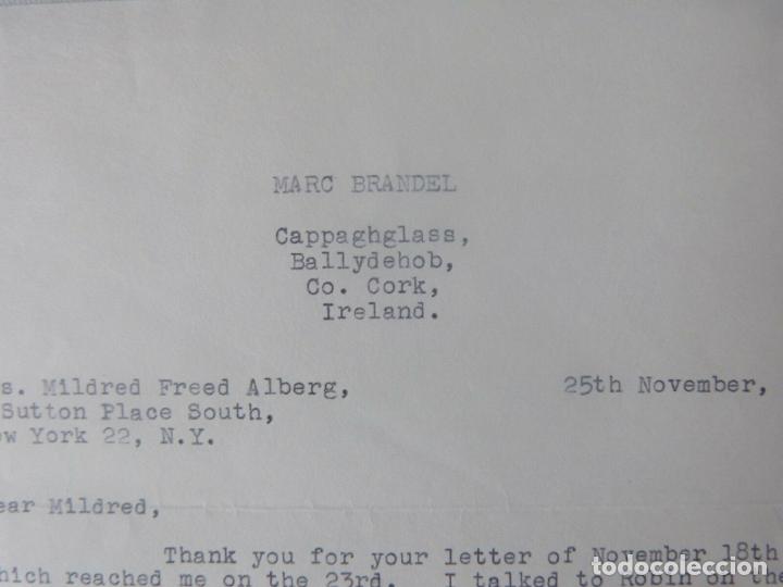 Cine: Marc Brandel letter signed/1968 - Foto 6