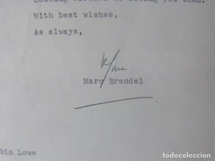 Cine: Marc Brandel letter signed/1968 - Foto 7