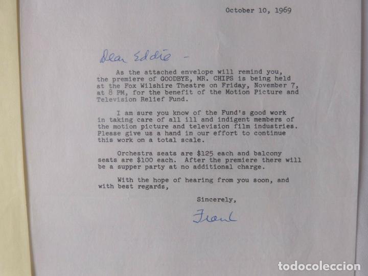 Cine: Frank McCarthy signed letter with response, October 10, 1969 - Foto 6