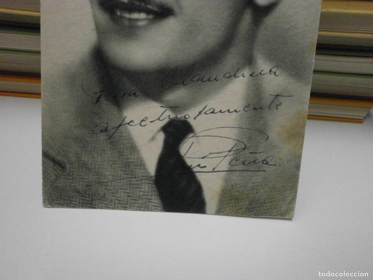Cine: autografo original luis pe&ntilde;a - Foto 2