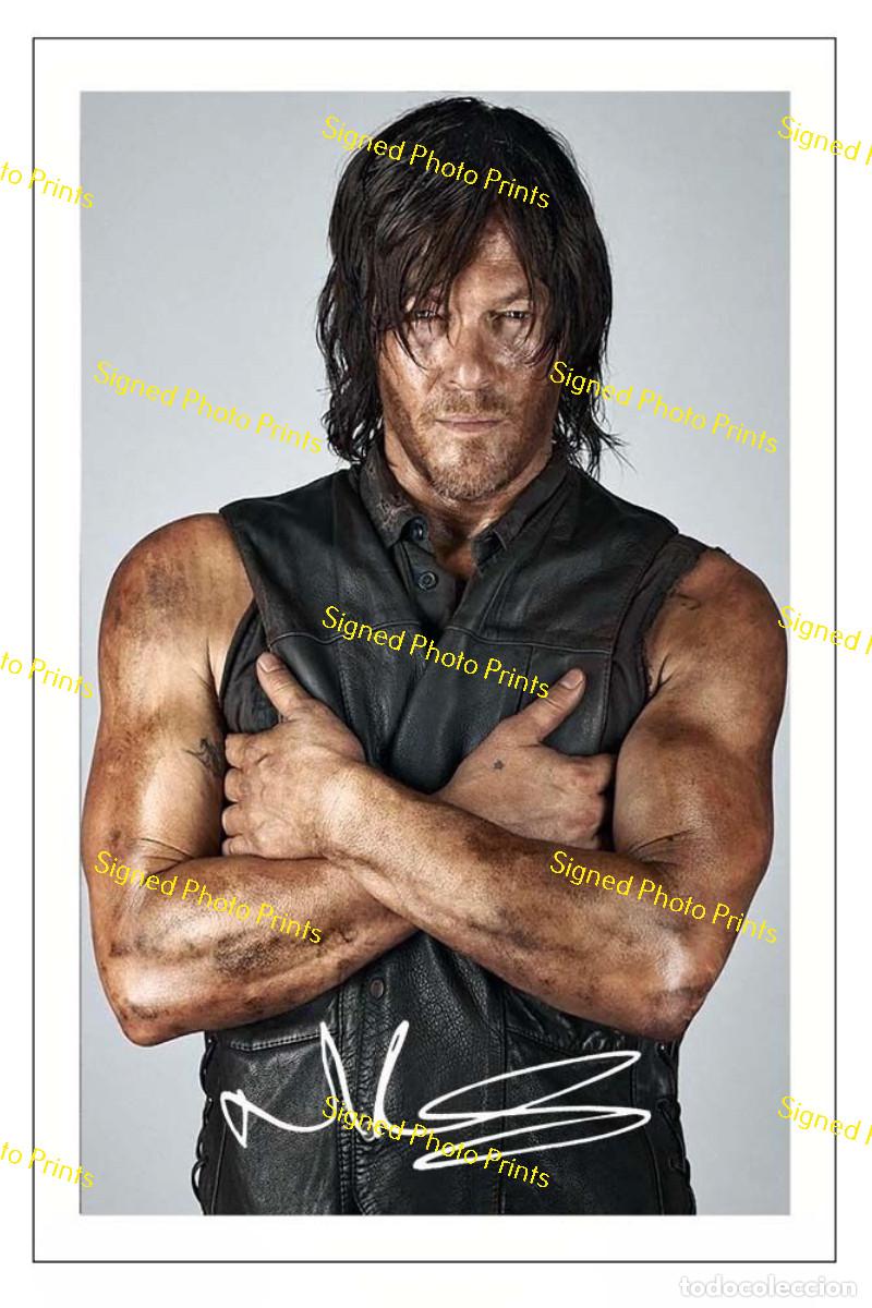 Cine: NORMAN REEDUS &rdquo;THE WALKING DEAD&rdquo; - FOTO FIRMADA - FIRMA IMPRESA - ENV&Iacute;O GRATIS