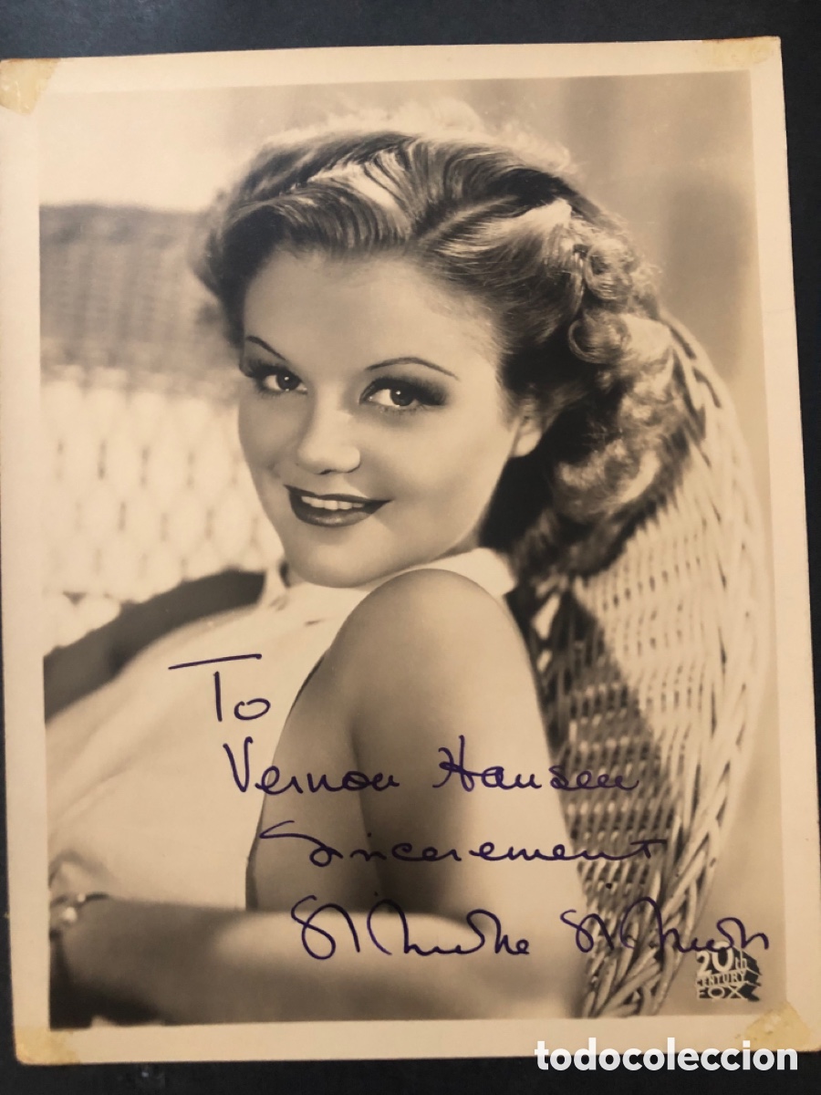 Cine: Foto original con dedicatoria y aut&oacute;grafo de simone Simon - Foto 1
