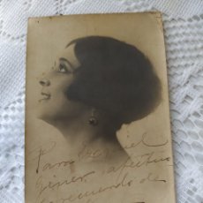 Cine: MARÍA CAÑETE. FOTO POSTAL DEDICADA Y FIRMADA.13'8 CM X 8'5 CM.AUTÓGRAFO 1924.