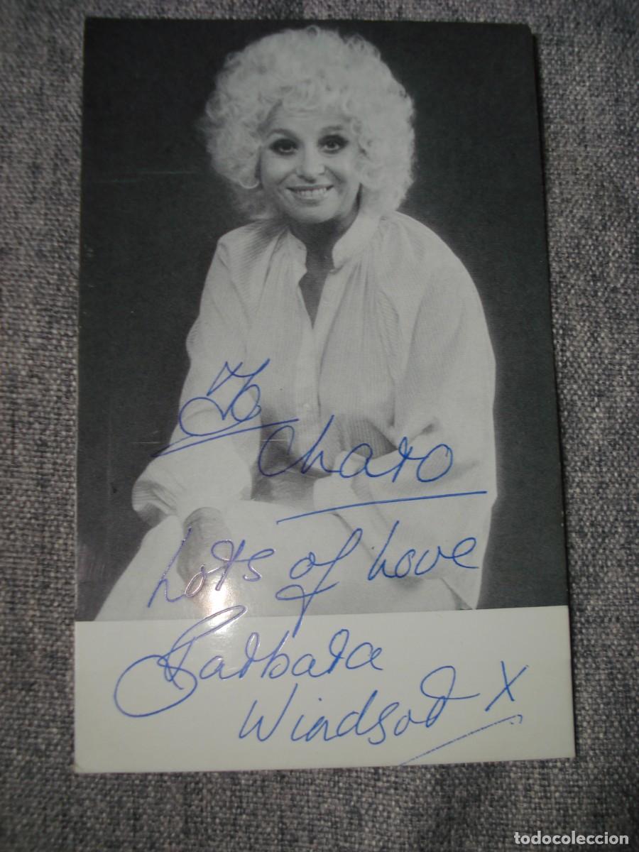 Cine: FOTO DE LA ACTRIZ BARBARA WINDSOR CON AUTOGRAFO - Foto 1