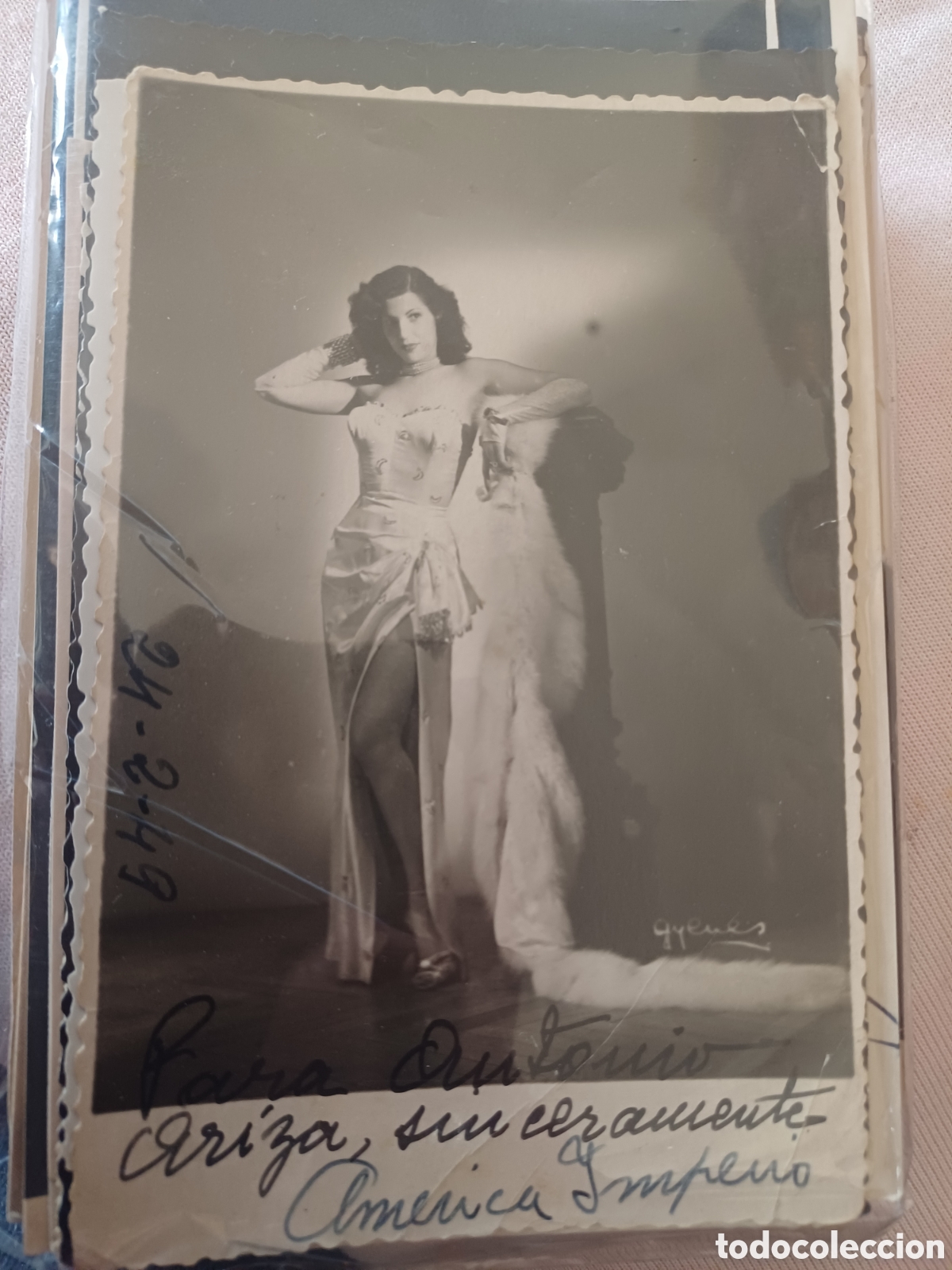 Cine: Aut&oacute;grafo de Am&eacute;rica imperio. - Foto 1