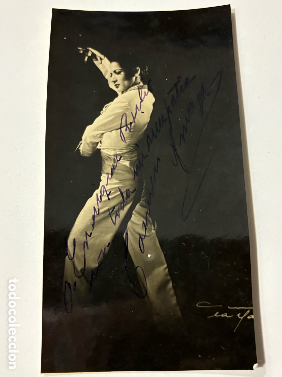 Cine: Foto original con aut&oacute;grafo de Carme Amaya M