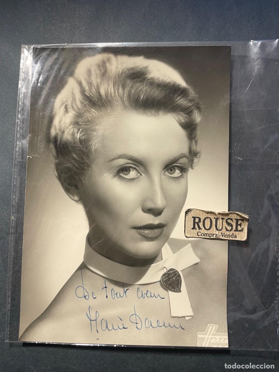 Cine: AUTOGRAFOS ANTIGUA FOTOGRAFIA CON DEDICATORIA ORIGINAL A TINTA ACTRIZ , MARIE DAEMS 1928-2016