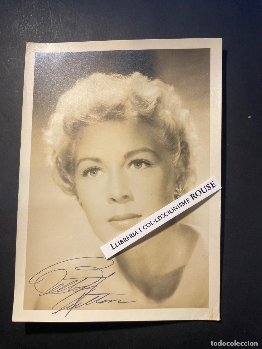 Cine: BETTY HUTTOM ARTISTA - A&Ntilde;OS 50 FOTOGRAFIA ORIGINAL AUTOGRAFIADA 17,5X12,5 CM.