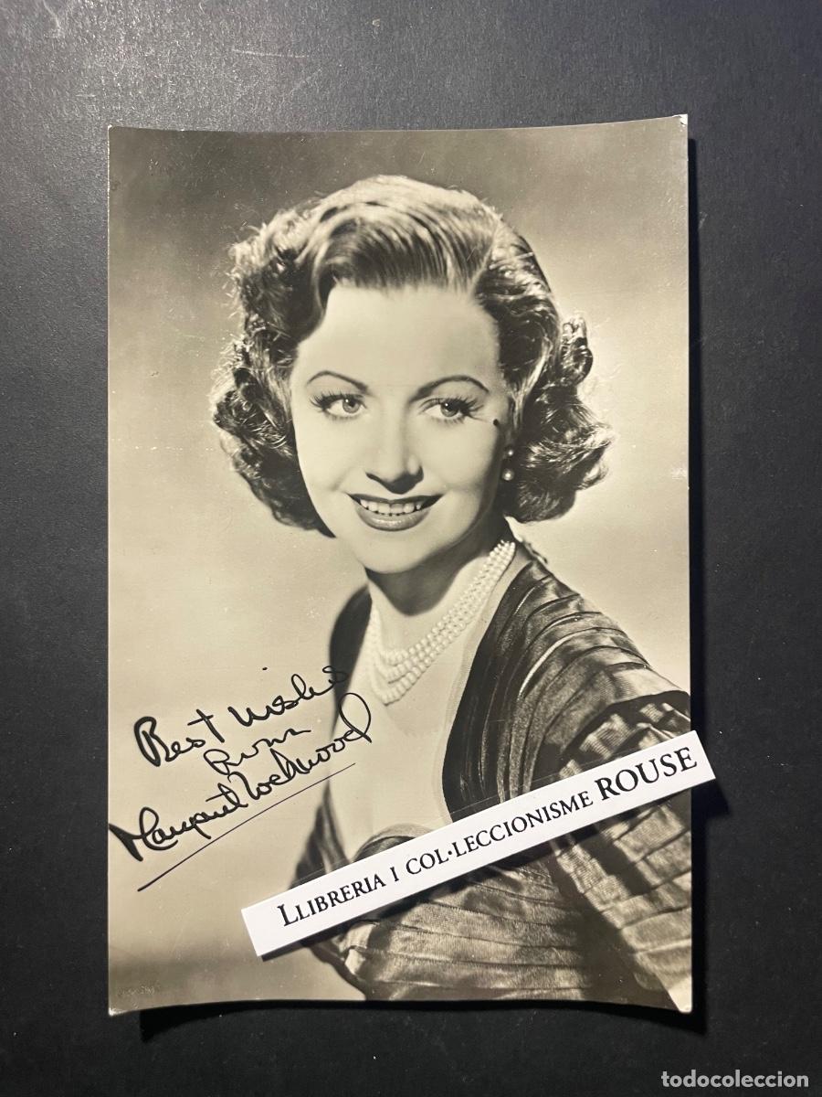 Cine: MARGARET LOCKWOOD - ARTISTA - A&Ntilde;OS 50 FOTOGRAFIA ORIGINAL AUTOGRAFIADA FACSIMILADA 15X10 CM.