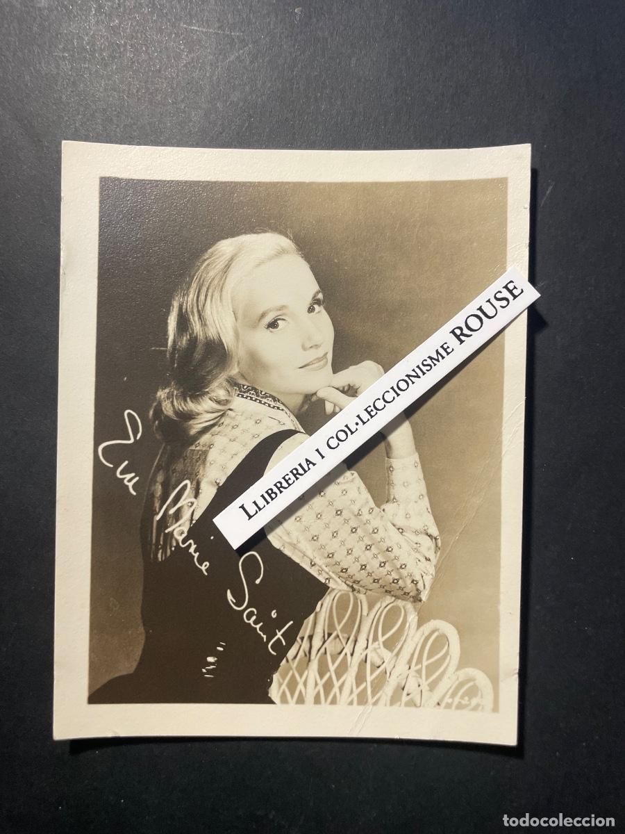 Cine: EVA MARIE SAINT - ARTISTA - A&Ntilde;OS 50 FOTOGRAFIA ORIGINAL AUTOGRAFIADA FACSIMILADA 13X10 CM.