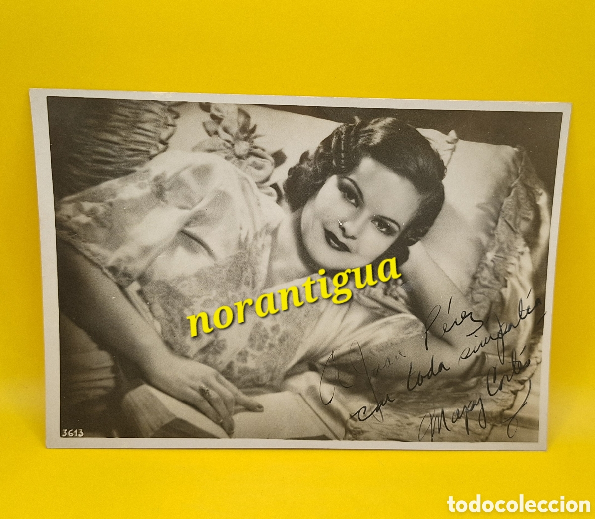 Cinema: Fotograf&iacute;a Firmada Mapy Cort&eacute;s - Actriz - Cantante - Puerto Rico 1910 - 1998