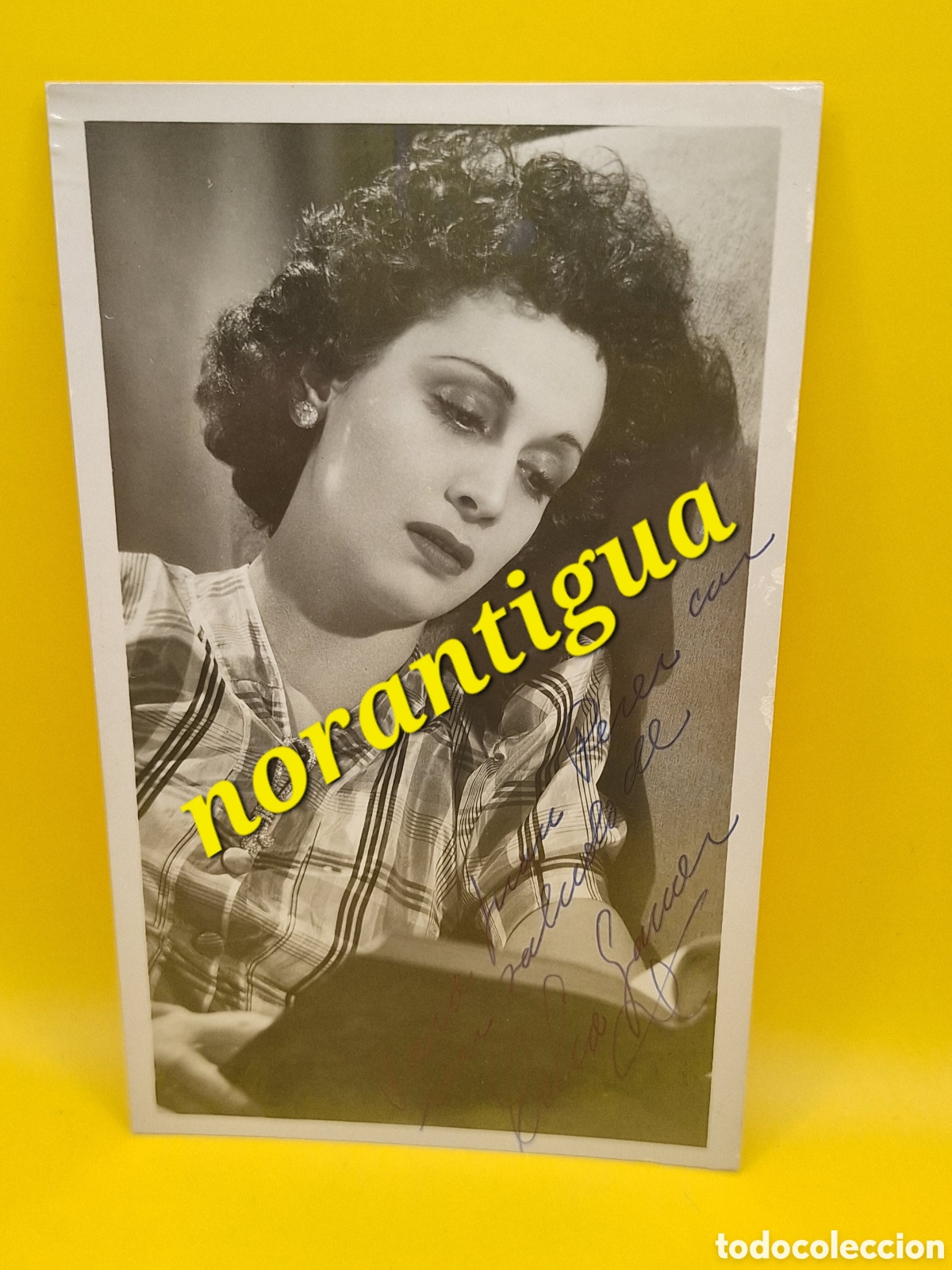 Cinema: Fotograf&iacute;a Firmada Celia Gamez - Actriz - Buenos Aires - Argentina (1905 - 1992)