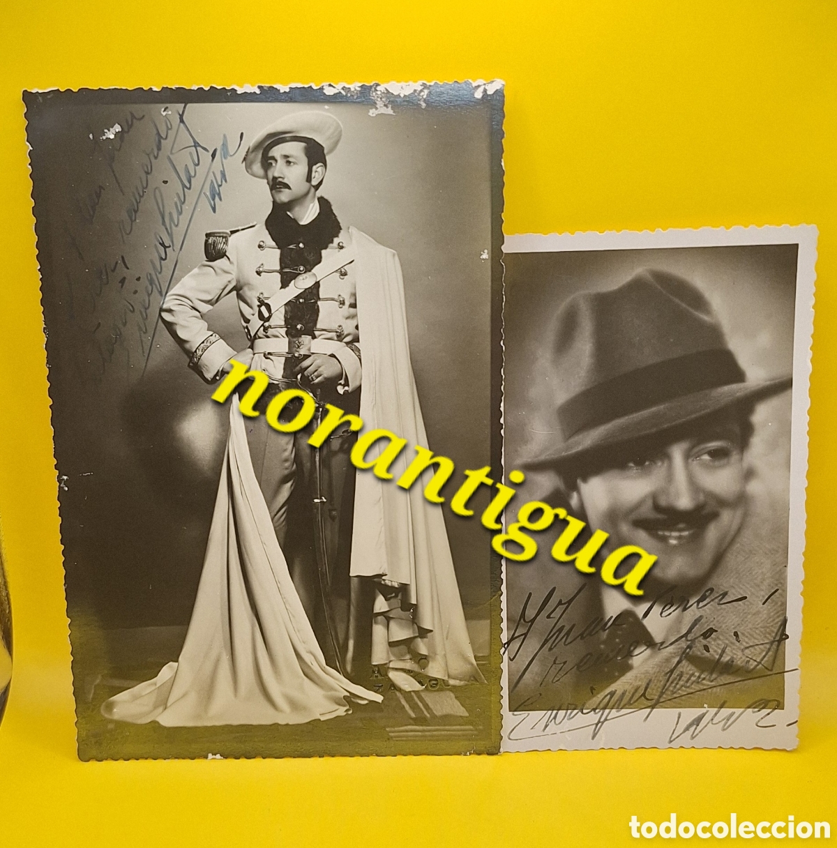 Cinema: Pareja de Fotograf&iacute;as Firmadas Enrique Guitart y Matas - Actor - Barcelona 1909 - 1999