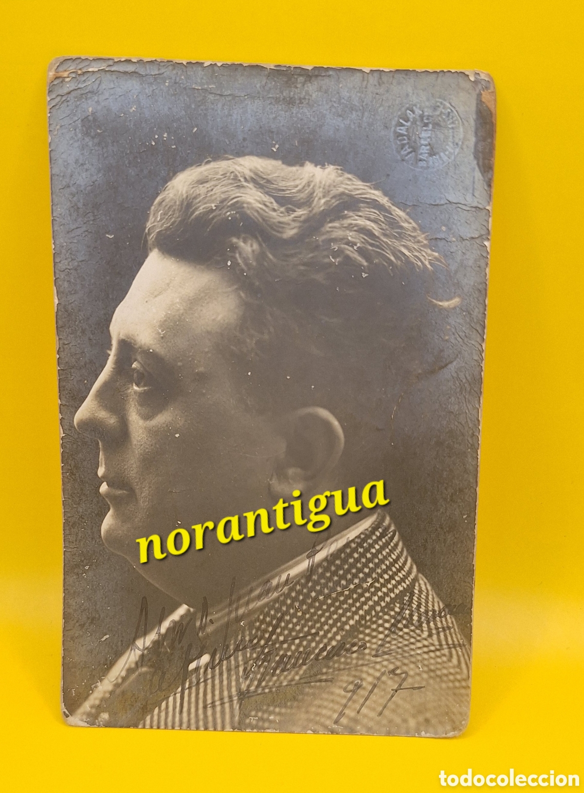 Cine: Fotograf&iacute;a Firmada Francisco Morano y Moreno - Actor - Madrid 1876 - Barcelona 1933 -