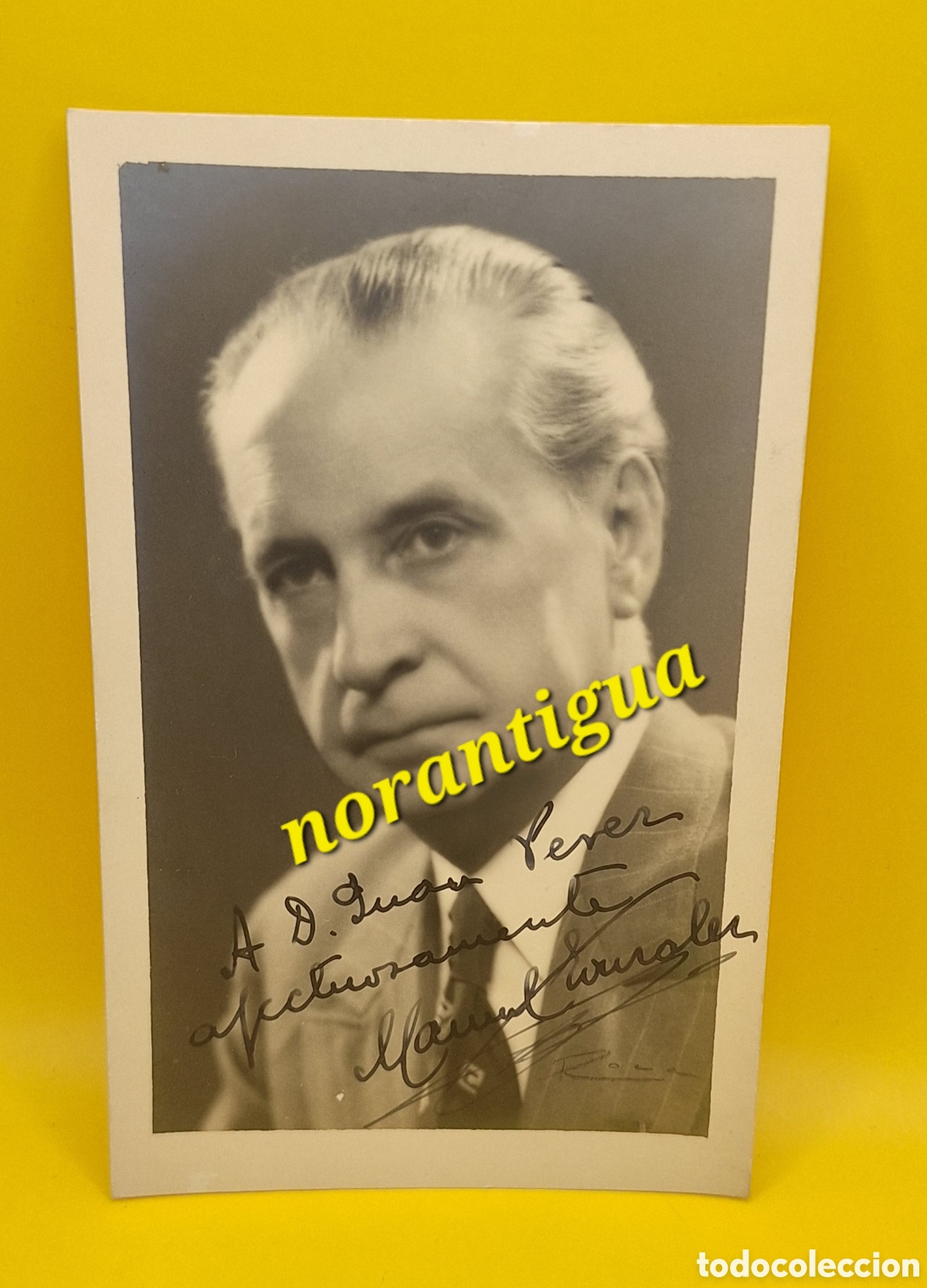 Cine: Fotograf&iacute;a Firmada Manuel Gonz&aacute;lez - Actor -