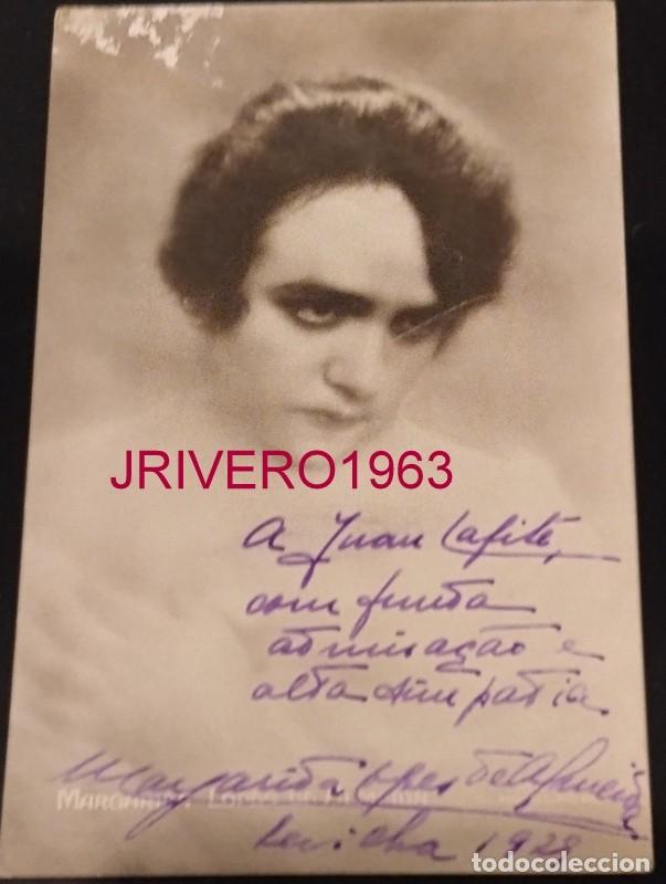 Cine: FOTOGRAFIA ORIGINAL DE LA DECLAMADORA MARGARITA LOPES DE ALMEIDA, AUTOGRAFIADA