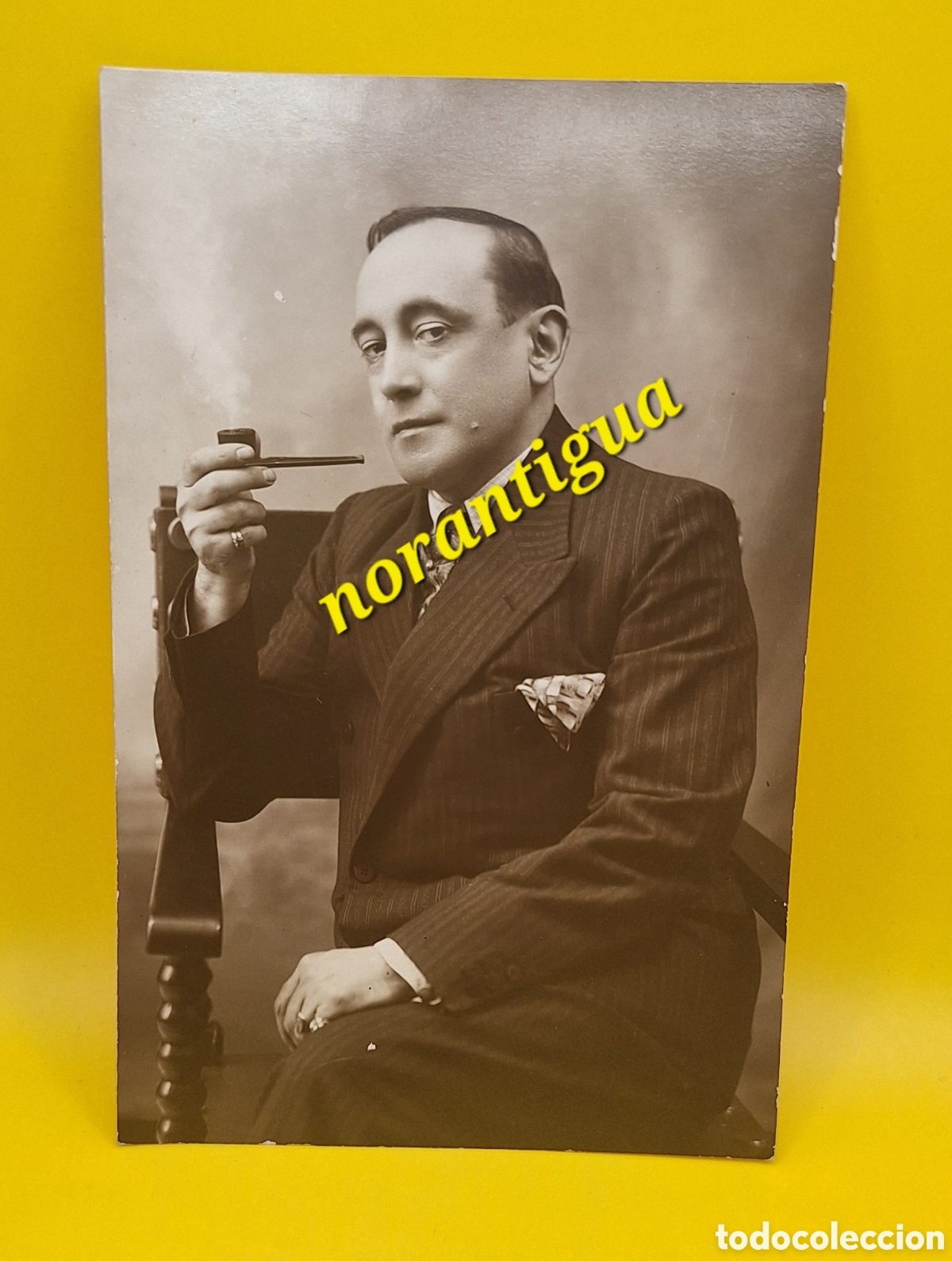 Cine: Antigua Fotograf&iacute;a Dedicada y Firmada Avelino Galcer&aacute;n - Actor - A&ntilde;o 1942 -