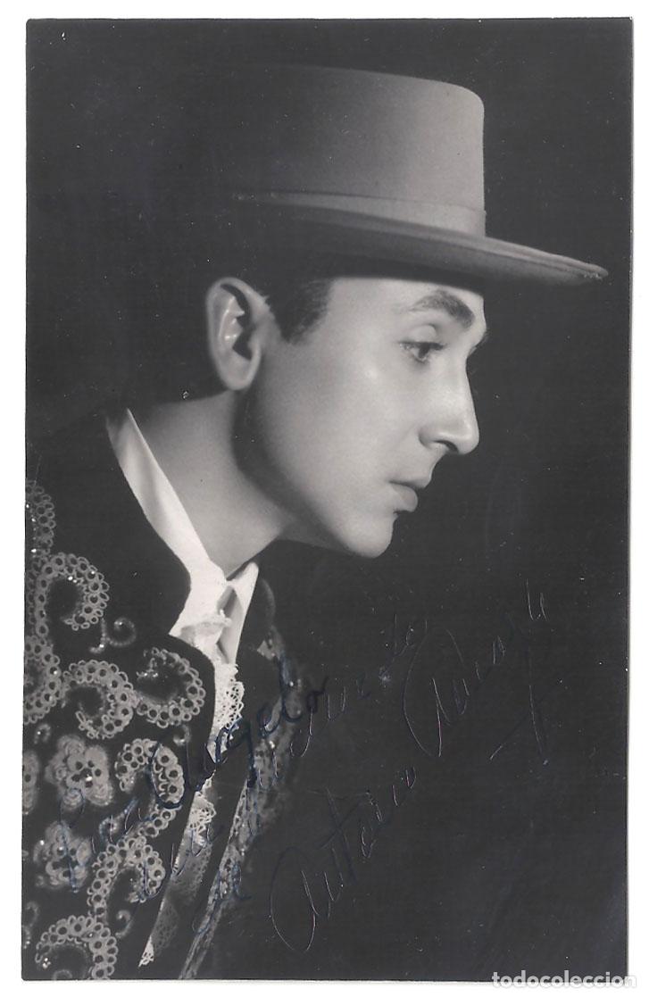 Cine: F37605 ANTONIO AMAYA AUTOGRAFO FOTO DE EPOCA