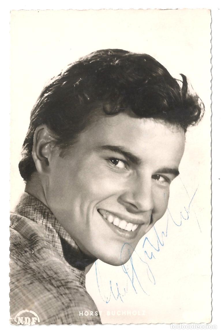 Kino: F37608 HORST BUCHHOLZ AUTOGRAFO FOTO POSTAL DE EPOCA