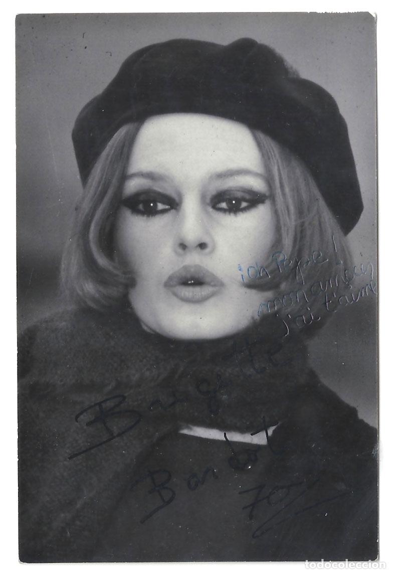 Cine: F37611 BRIGITTE BARDOT AUTOGRAFO FOTO DE EPOCA