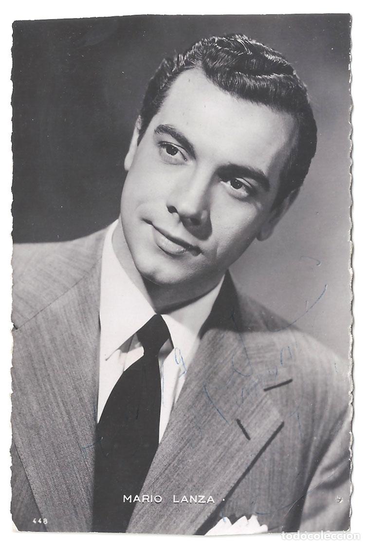 Cinema: F37617 MARIO LANZA AUTOGRAFO FOTO DE EPOCA