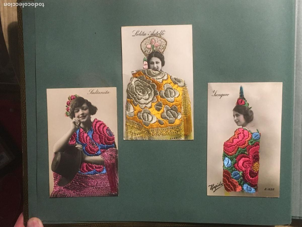Cine: teatro musica cine interesante album de fotos y postales con autografos documentos bordados a&ntilde;os 20