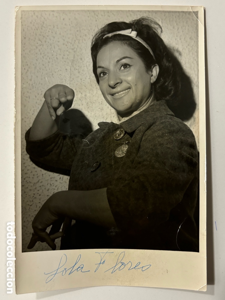 Cine: Foto original con aut&oacute;grafo de Lola Flores M