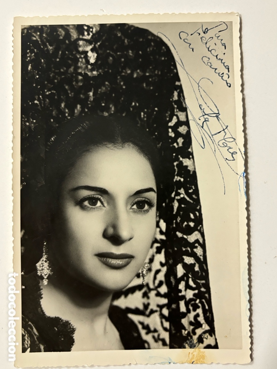 Cine: Foto original con aut&oacute;grafo de Lola Flores M