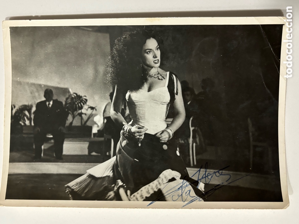 Cin&eacute;ma: Foto original con aut&oacute;grafo de Lola Flores M