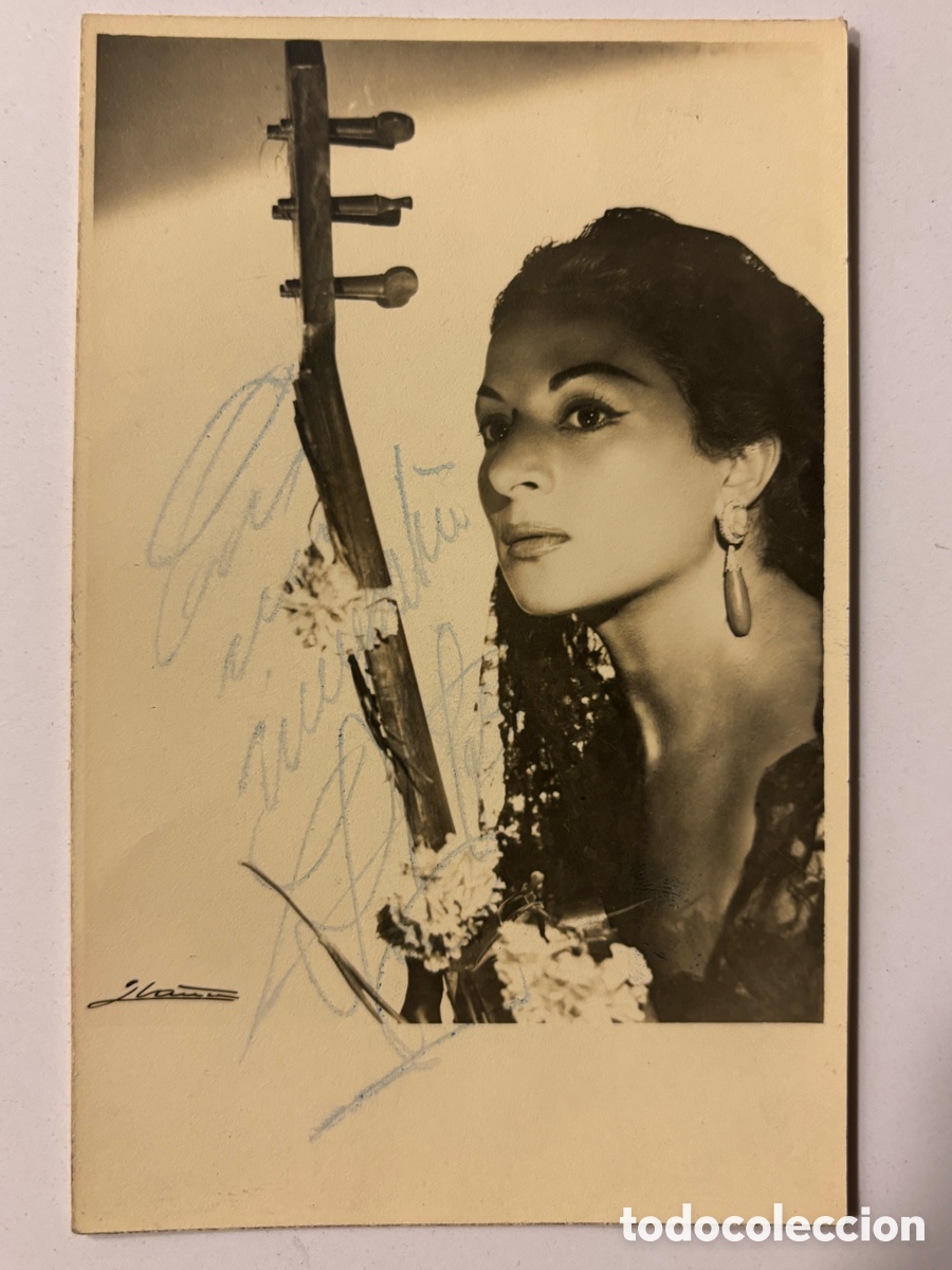 Cine: Foto original con aut&oacute;grafo de Lola Flores M