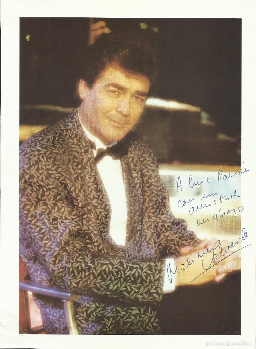 Cine: M&aacute;ximo Valverde. Actor. Cine. Teatro. Fotografia firmada y dedicada. 23x17 cm. Montada en cartulina.