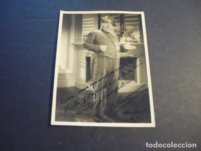 Cine: MANUEL REQUENA ACTOR ANTIGUA FOTOGRAFIA CON FIRMA AUTOGRAFA 1950 8,5 X 11,5 CM