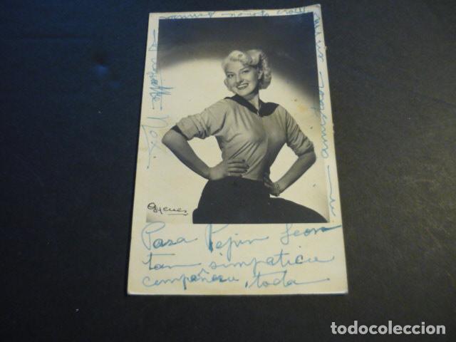 Cine: M. NOX ACTRIZ ANTIGUA FOTOGRAFIA CON FIRMA AUTOGRAFA 8 X 13 CM