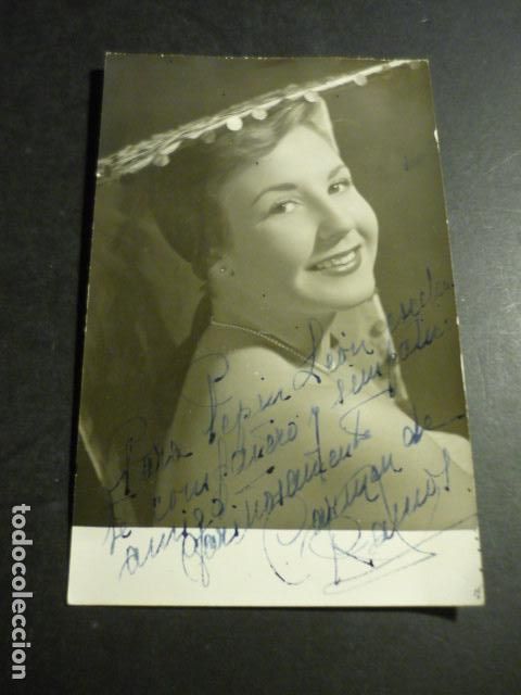 Cine: CARMEN DE RAMOS ACTRIZ VEDETTE ANTIGUA FOTOGRAFIA CON FIRMA AUTOGRAFA 9 X 14 CM