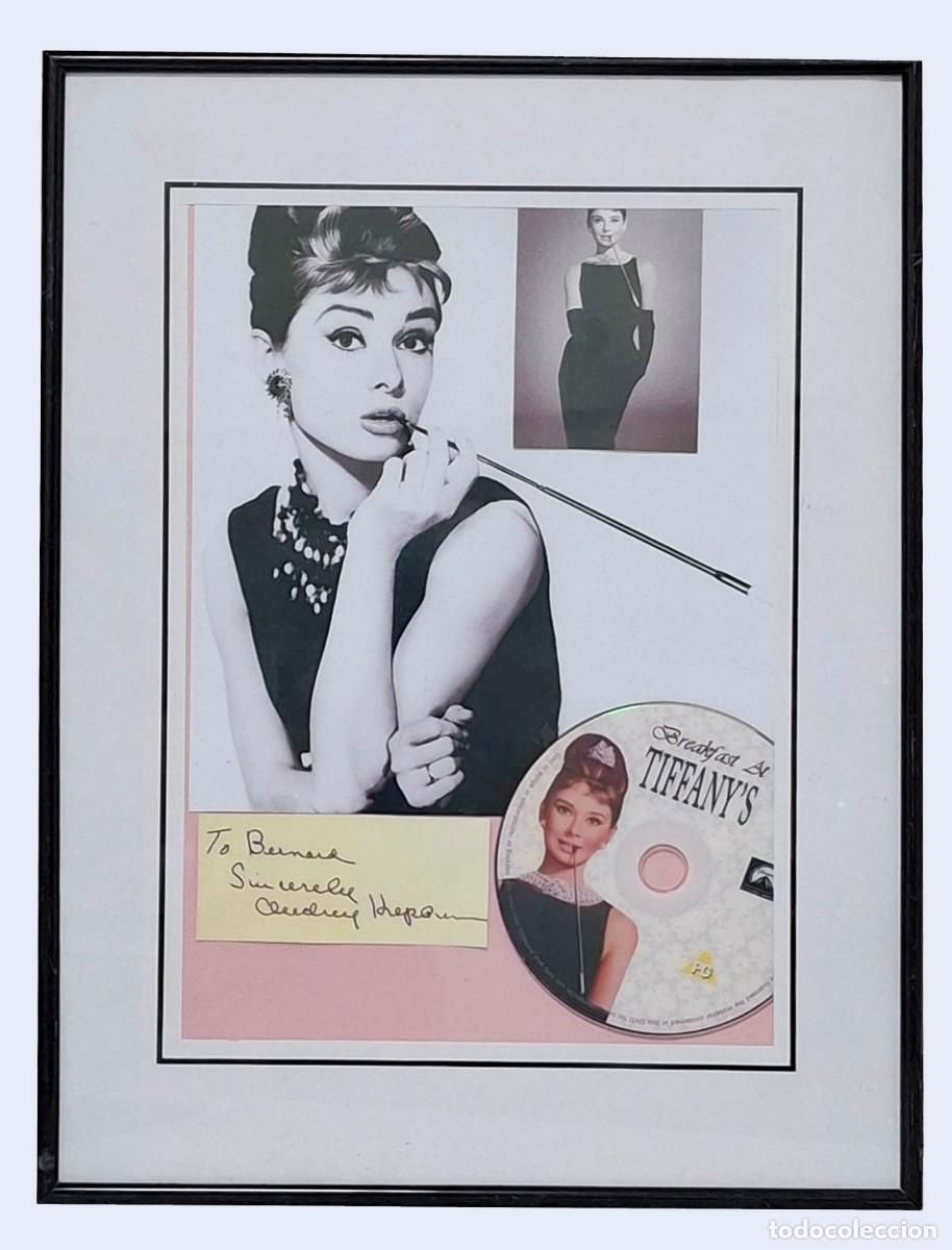 Cine: Aut&oacute;grafo original de Audrey Hepburn, dedicado en 1956 a Bernie, VALORACION 1200 &euro;, Leer