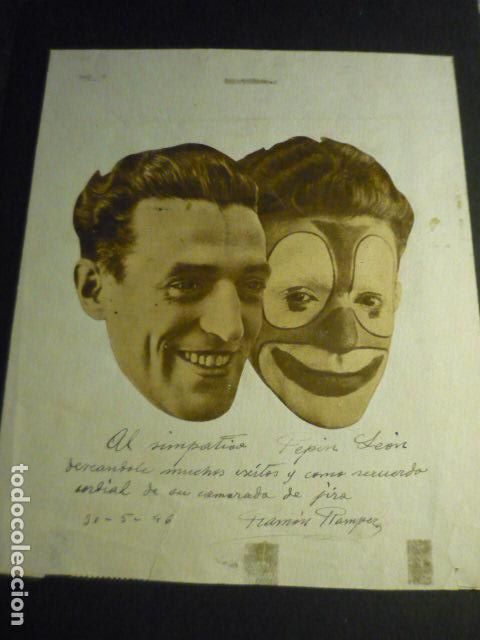Cine: PAYASO RAMON RAMPER COMPOSICION CON DEDICATORIA AUTOGRAFO CIRCO 1946