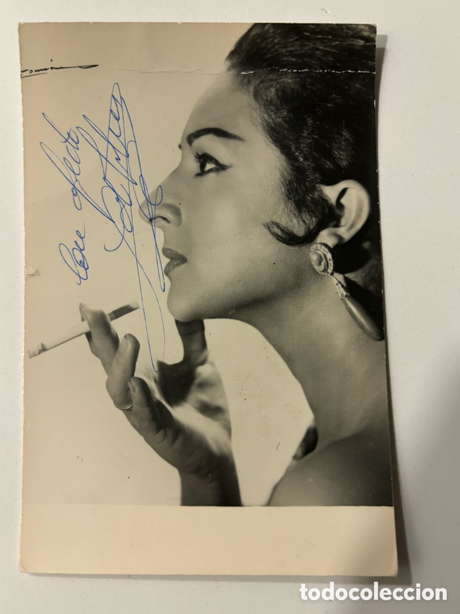 Cine: Foto original con aut&oacute;grafo de Lola Flores M