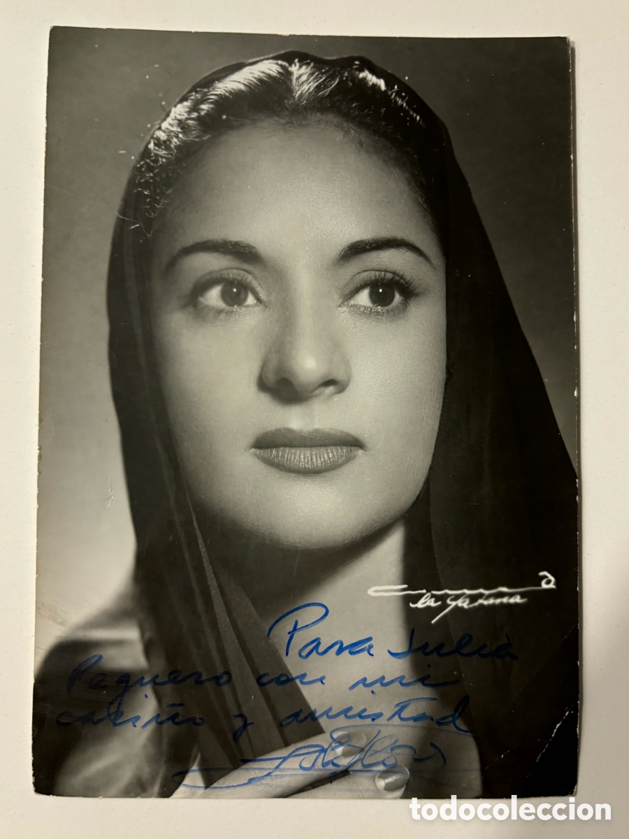 Cine: Foto original con aut&oacute;grafo de Lola Flores M