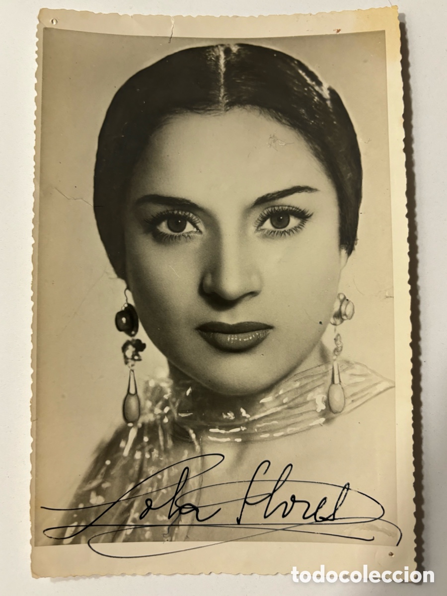 Cine: Foto original con aut&oacute;grafo de Lola Flores M