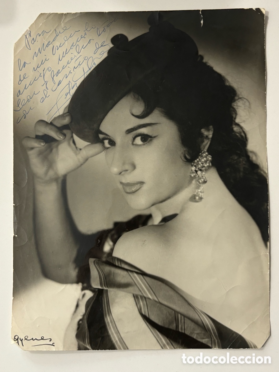 Cine: Foto original con aut&oacute;grafo de Lola Flores M
