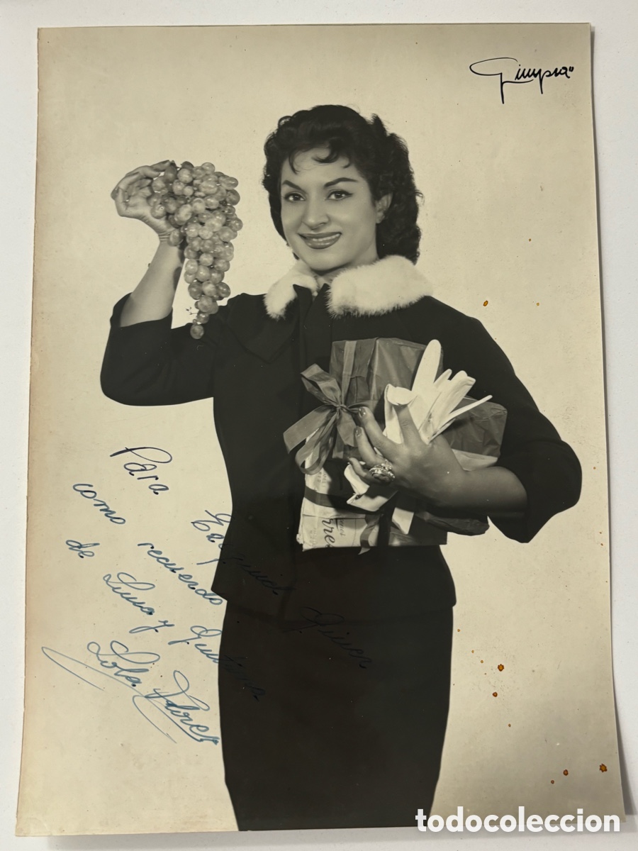 Cine: Foto original con aut&oacute;grafo de Lola Flores M