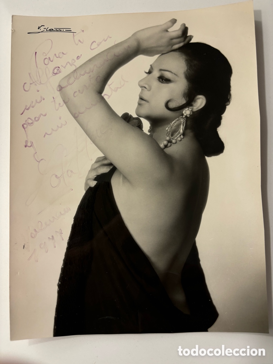 Cine: Foto original con aut&oacute;grafo de Lola Flores foto Ib&aacute;&ntilde;ez Madrid M