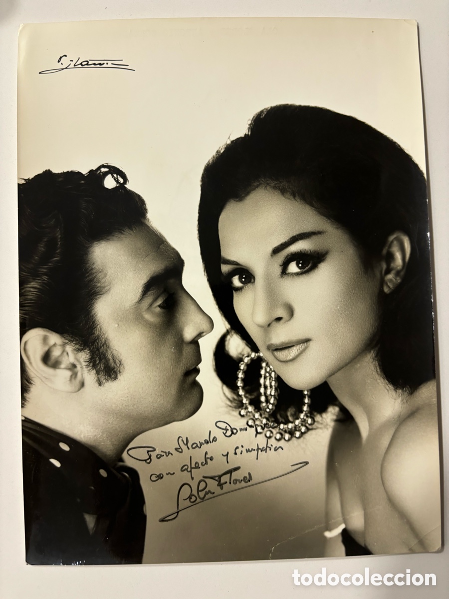 Cine: Foto original con aut&oacute;grafo de Lola Flores con Antonio Gonz&aacute;lez el pescailla foto Ib&aacute;&ntilde;ez M
