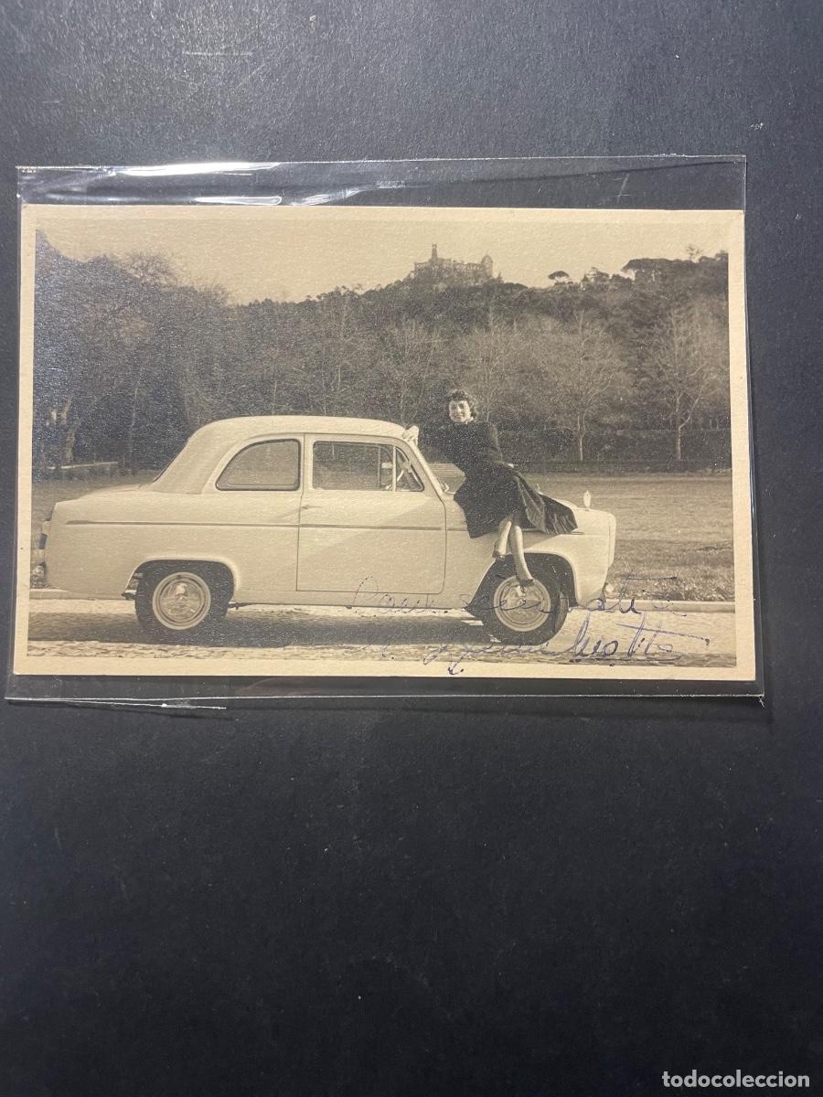 Cine: AUTOGRAFOS - ANTIGUA FOTOGRAFIA ARTISTA FRANCESA CON DEDICATORIA AUTOGRAFA ORIGINAL A TINTA A DESCI