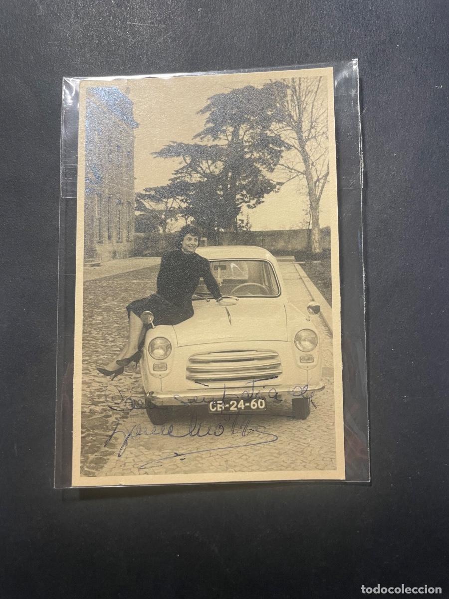 Cine: AUTOGRAFOS - ANTIGUA FOTOGRAFIA ARTISTA FRANCESA CON DEDICATORIA AUTOGRAFA ORIGINAL A TINTA A DESCI
