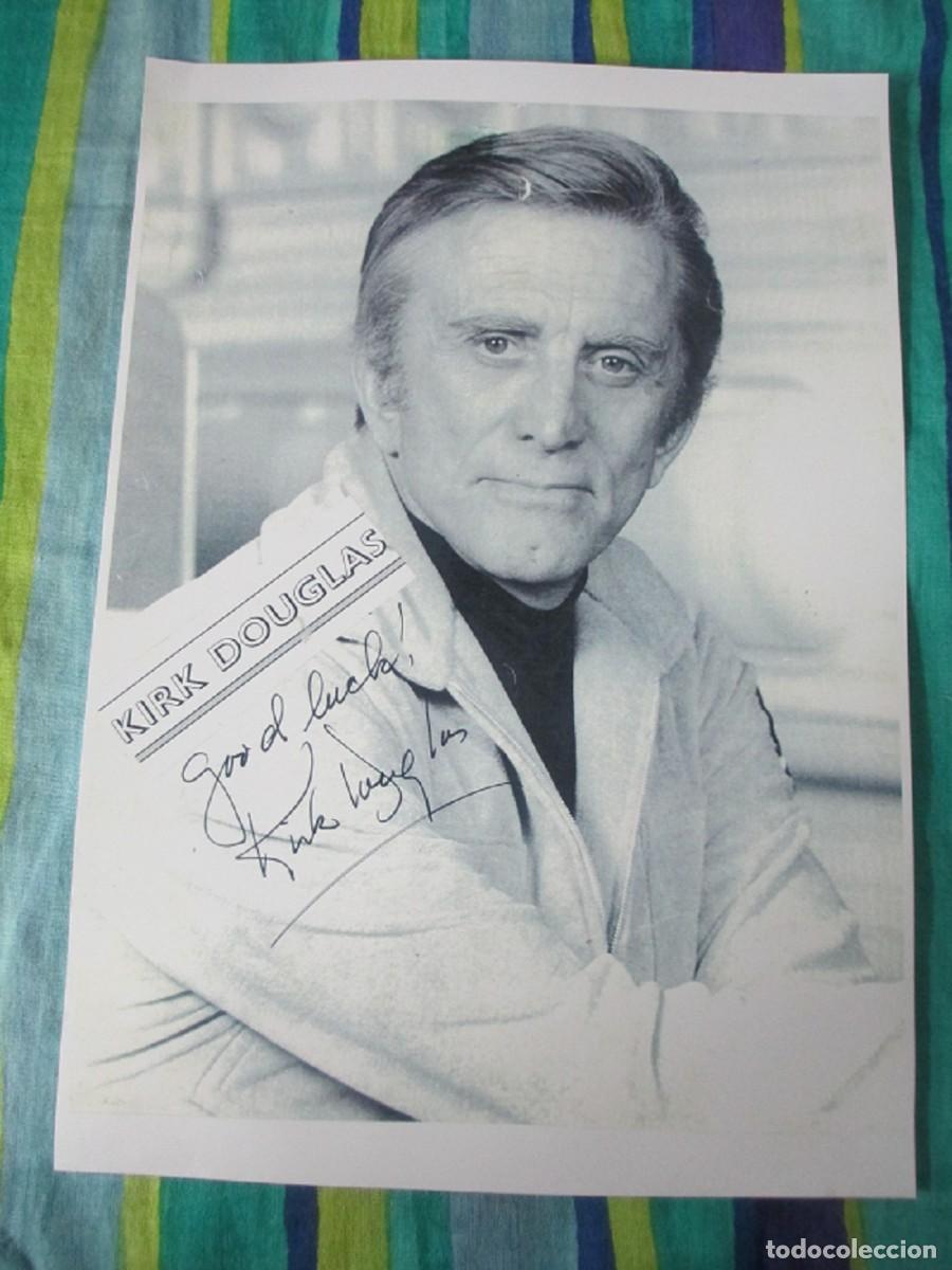 Cine: Foto promocional firmada por Kirk Douglas