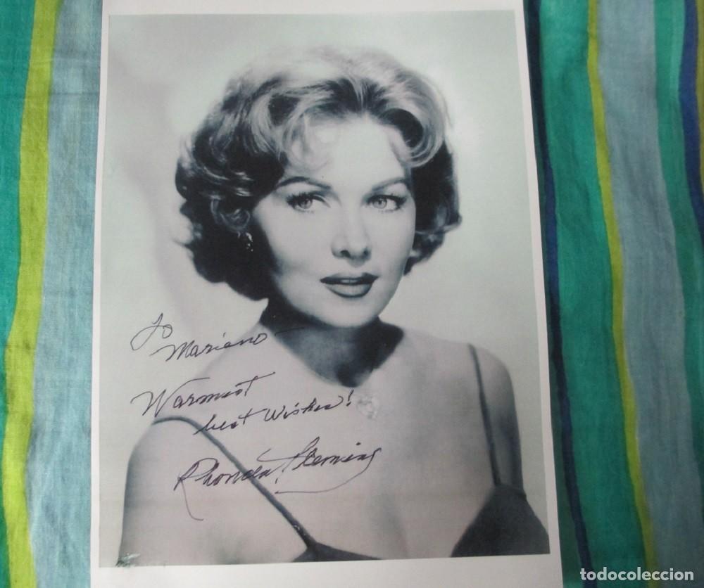 Cine: Foto promocional con firma de Rhonda Fleming