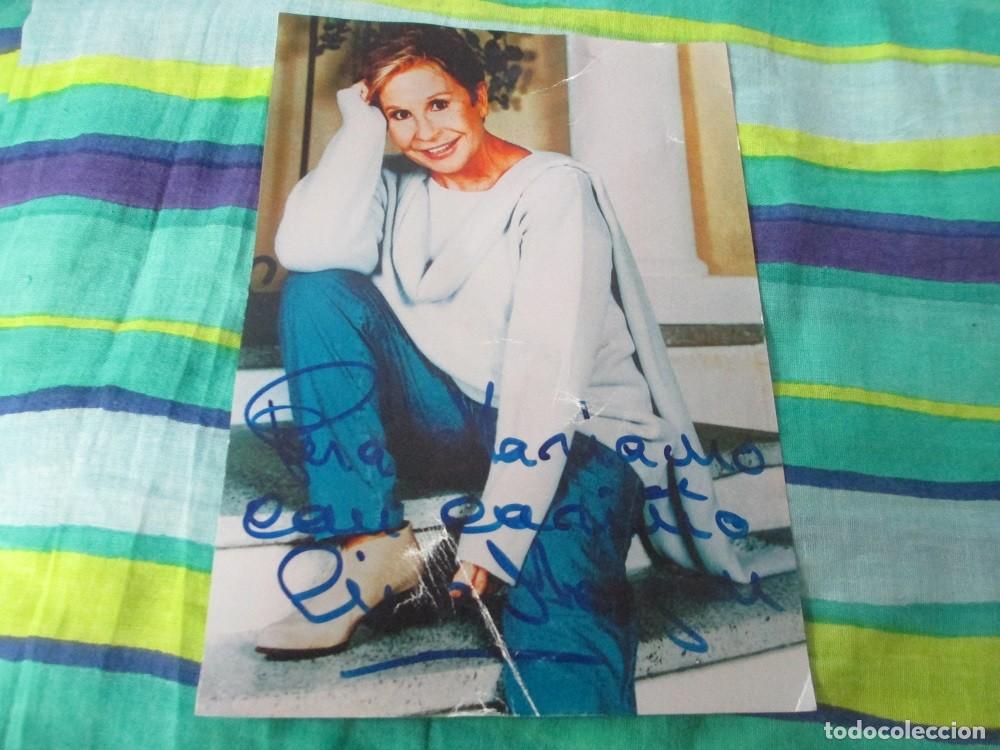 Cine: Foto de Lina Morgan con su autografo
